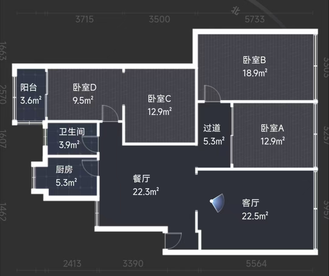 怡园小区  4室2厅2卫    55.8万室内图