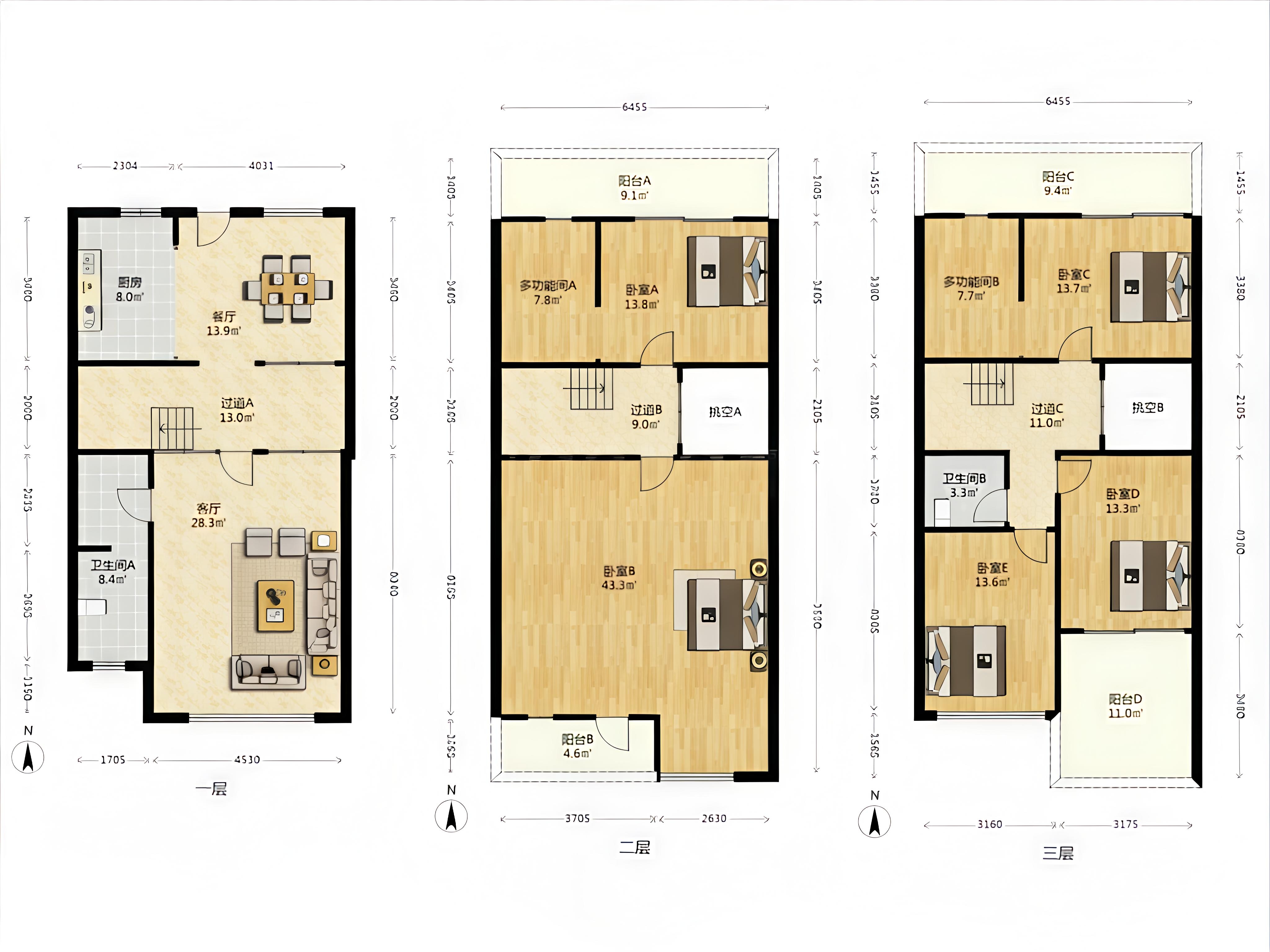 美的城一期  5室2厅3卫    199.8万