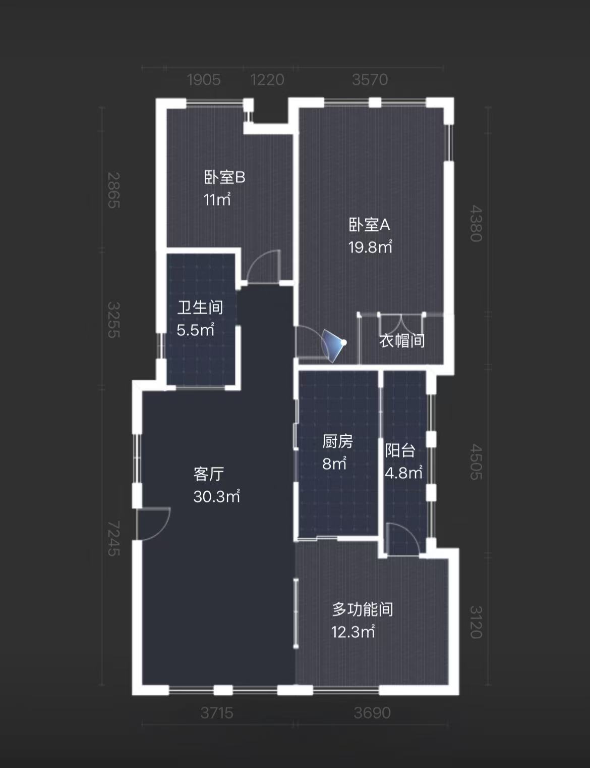 泰山公馆 3室2厅1卫 48.0万 泰山公馆 3室2厅1卫 48.0万室内图