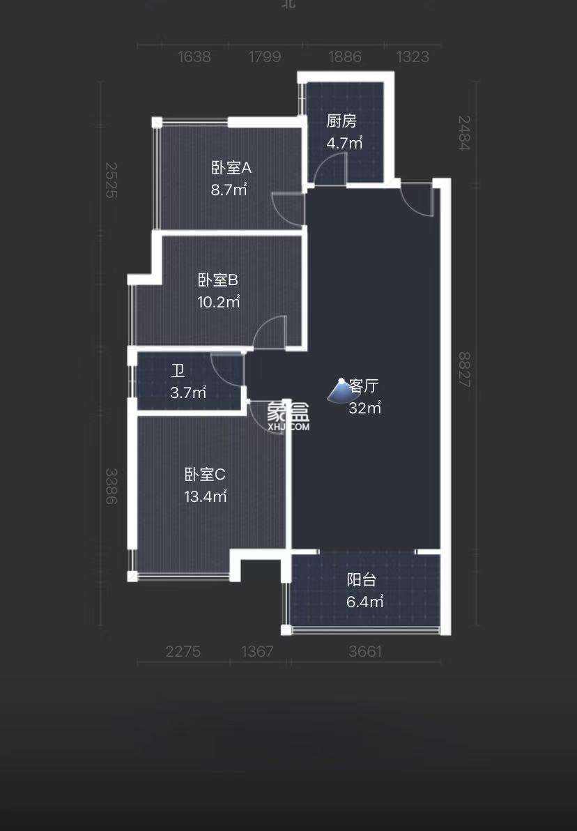 时代新城（翰林府）  3室2厅1卫    38.0万