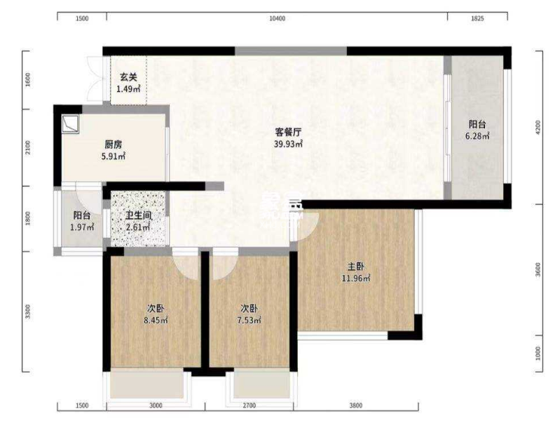 华晨神农湾  3室2厅1卫    60.0万