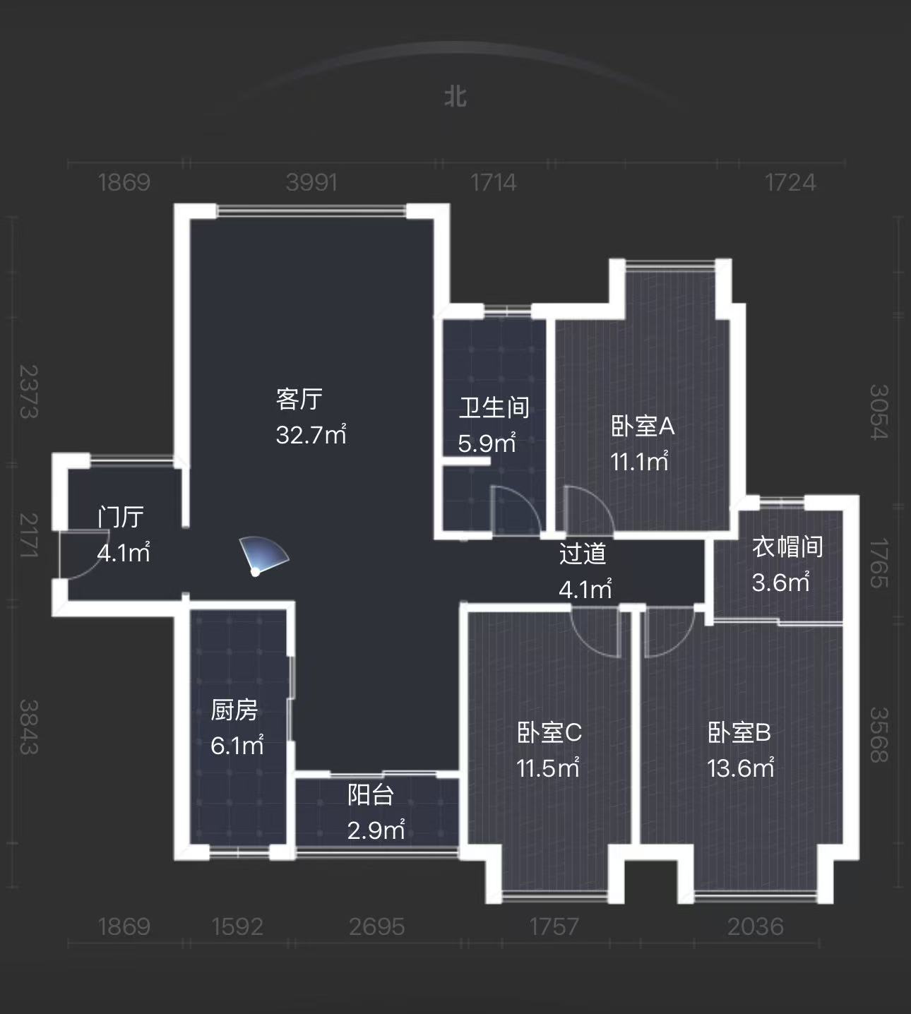 中建御山和苑 3室2厅2卫 69.8万 中建御山和苑 3室2厅2卫 69.8万室内图
