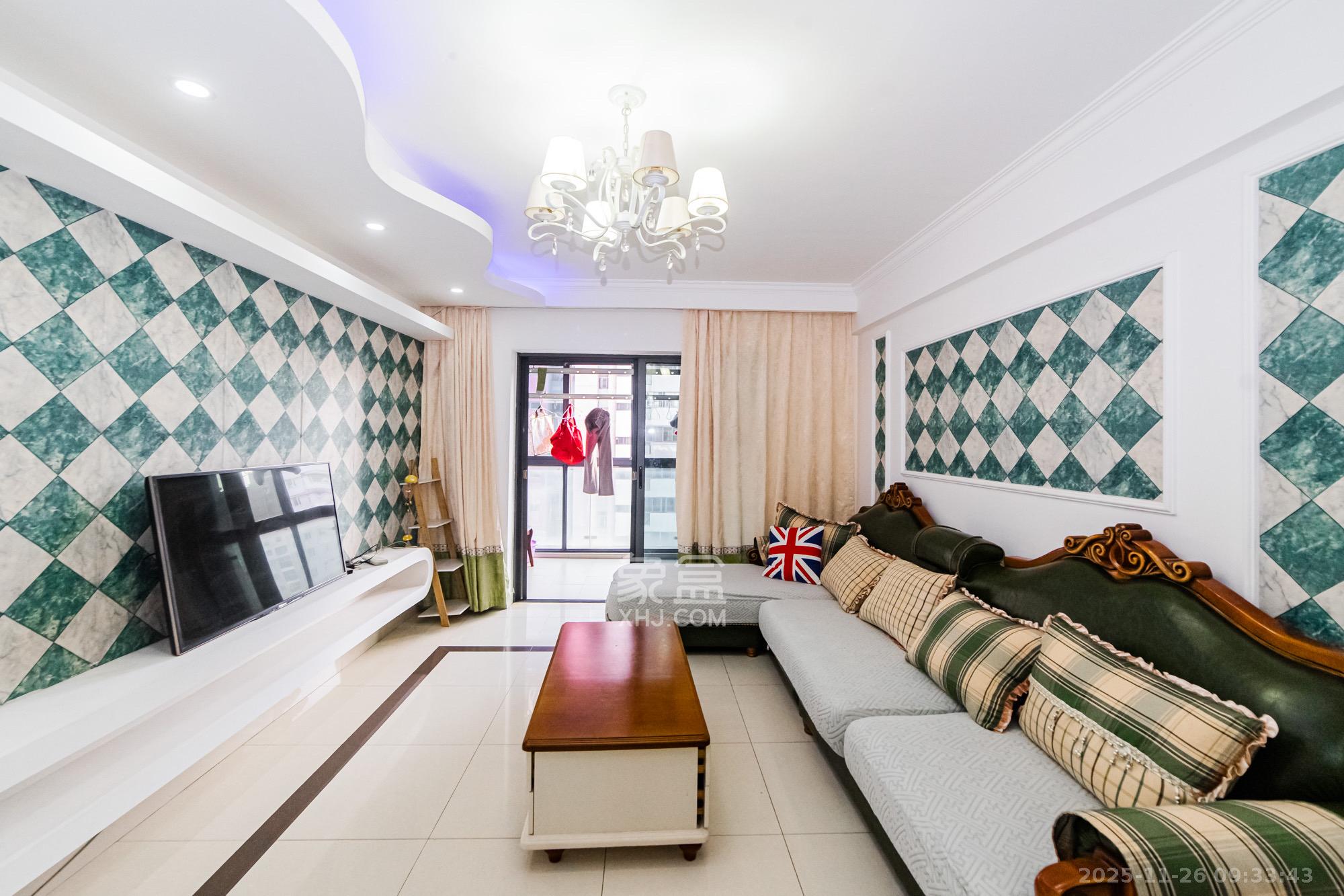 珠江花城二期扶水岸 2室2厅1卫 2300.0元/月 珠江花城二期扶水岸 2室2厅1卫 2300.0元/月室内图