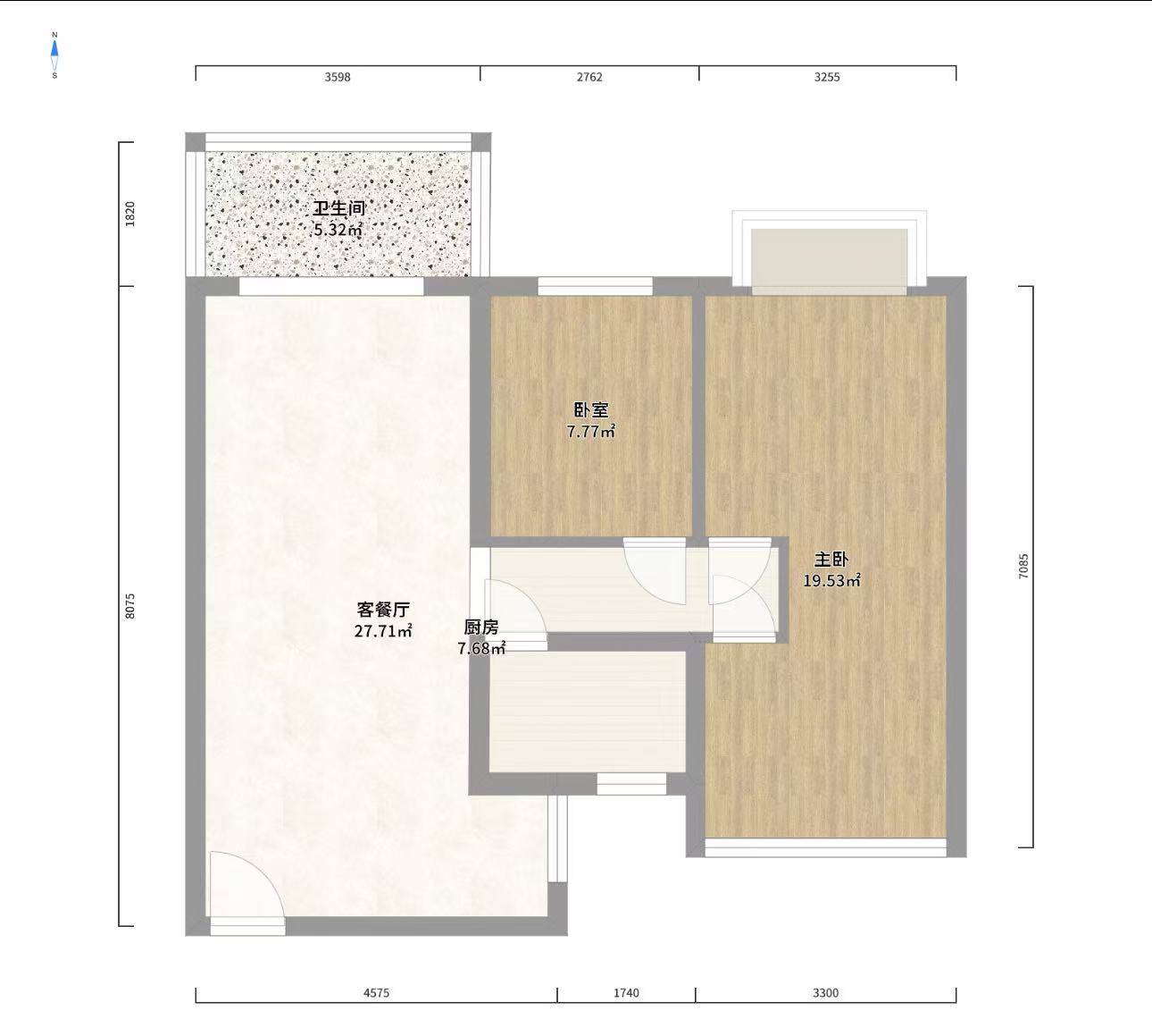 春藤小镇  3室2厅1卫    73.0万室内图