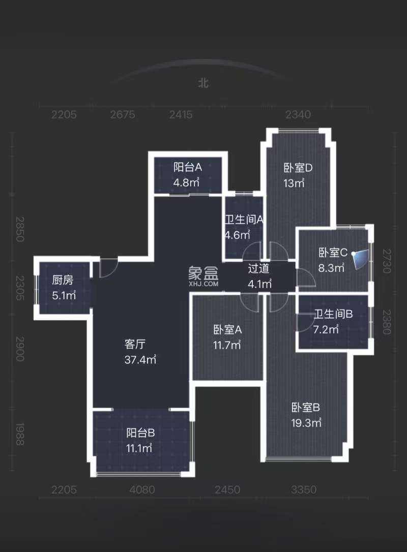 佳兆业金域天下二期 4室2厅2卫 75.0万 佳兆业金域天下二期 4室2厅2卫 75.0万室内图