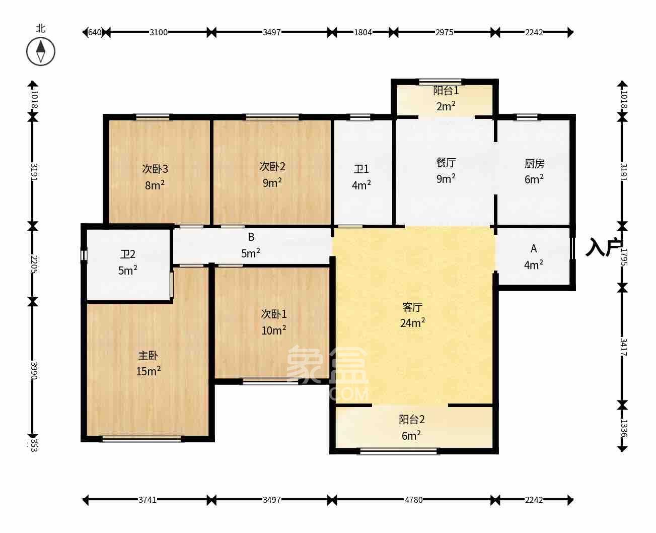 中建悦和城 4室2厅2卫 3000.0元/月 中建悦和城 4室2厅2卫 3000.0元/月室内图