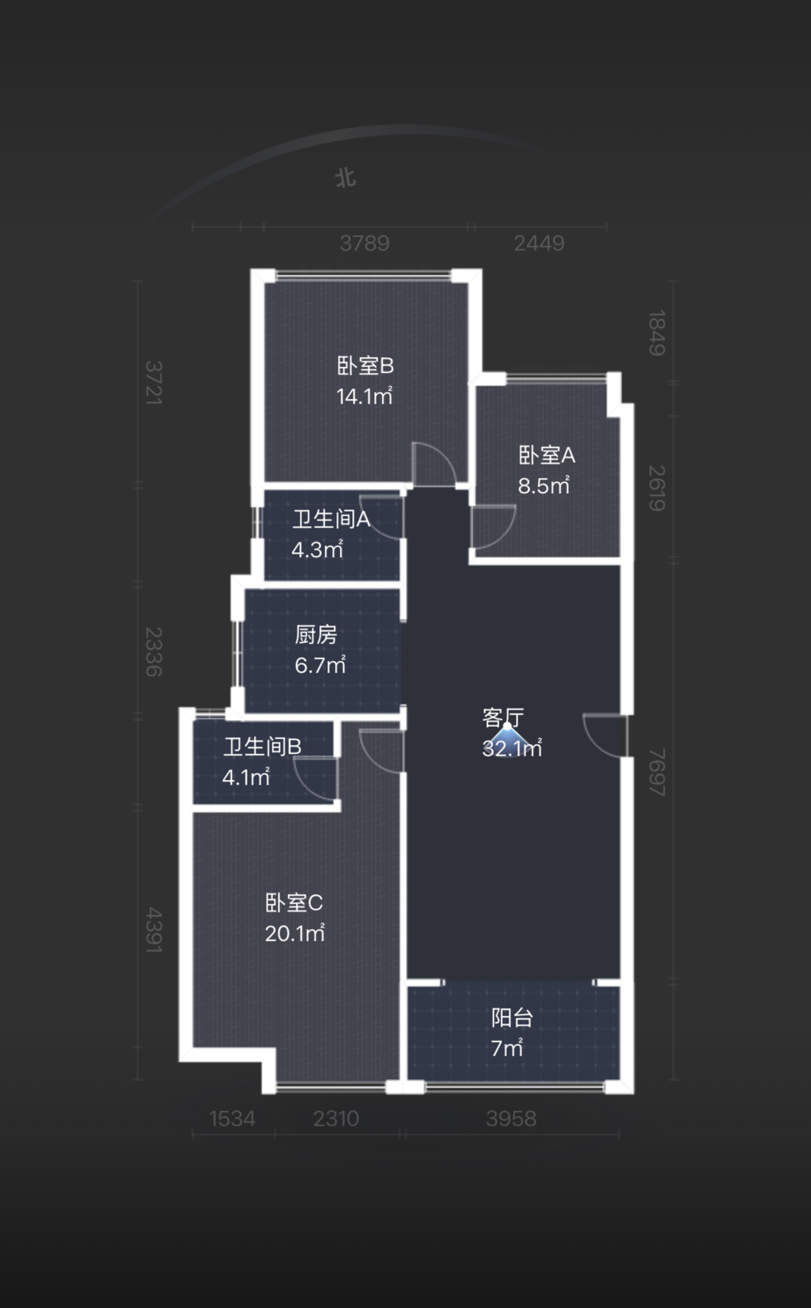 奥园养生城 3室2厅2卫 79.8万 奥园养生城 3室2厅2卫 79.8万室内图