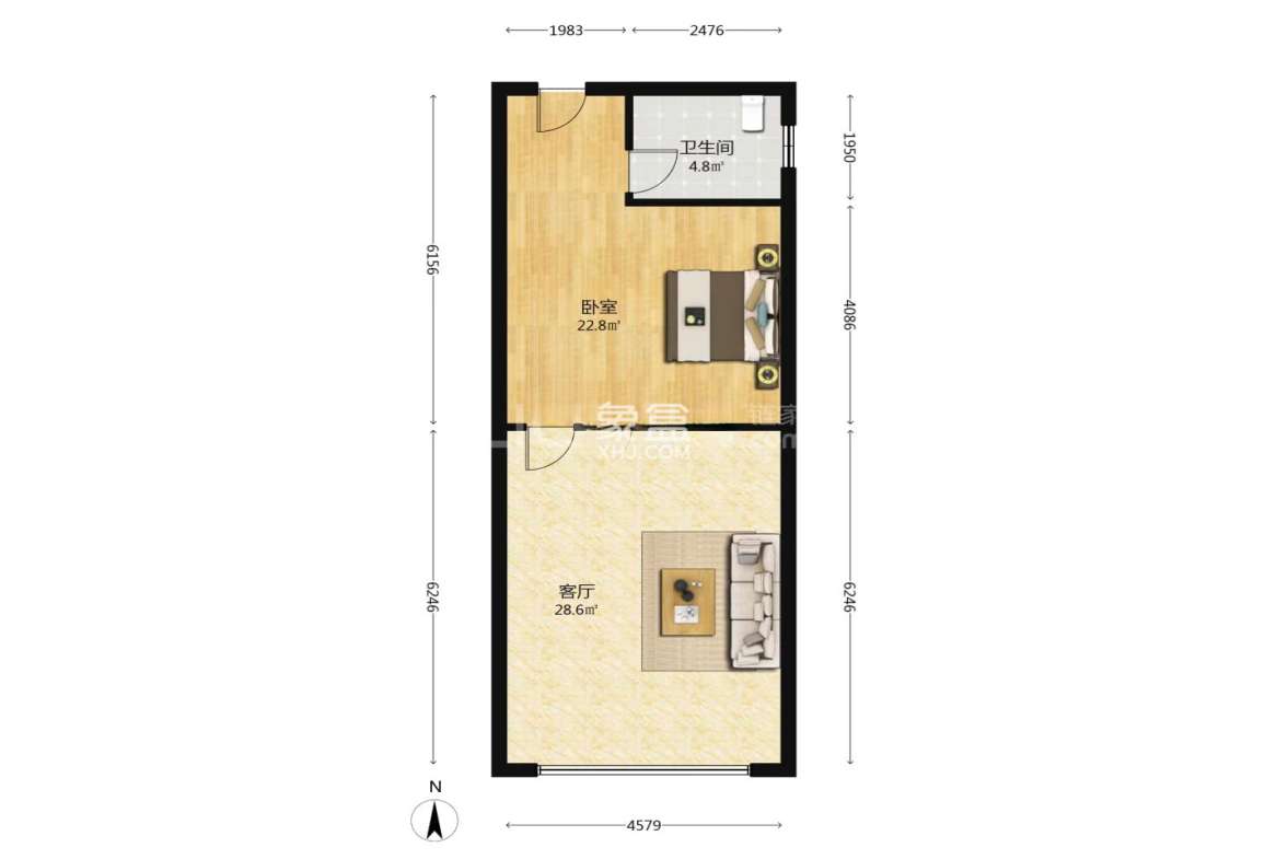 中房电脑大市场 1室1厅1卫 15.0万 中房电脑大市场 1室1厅1卫 15.0万室内图