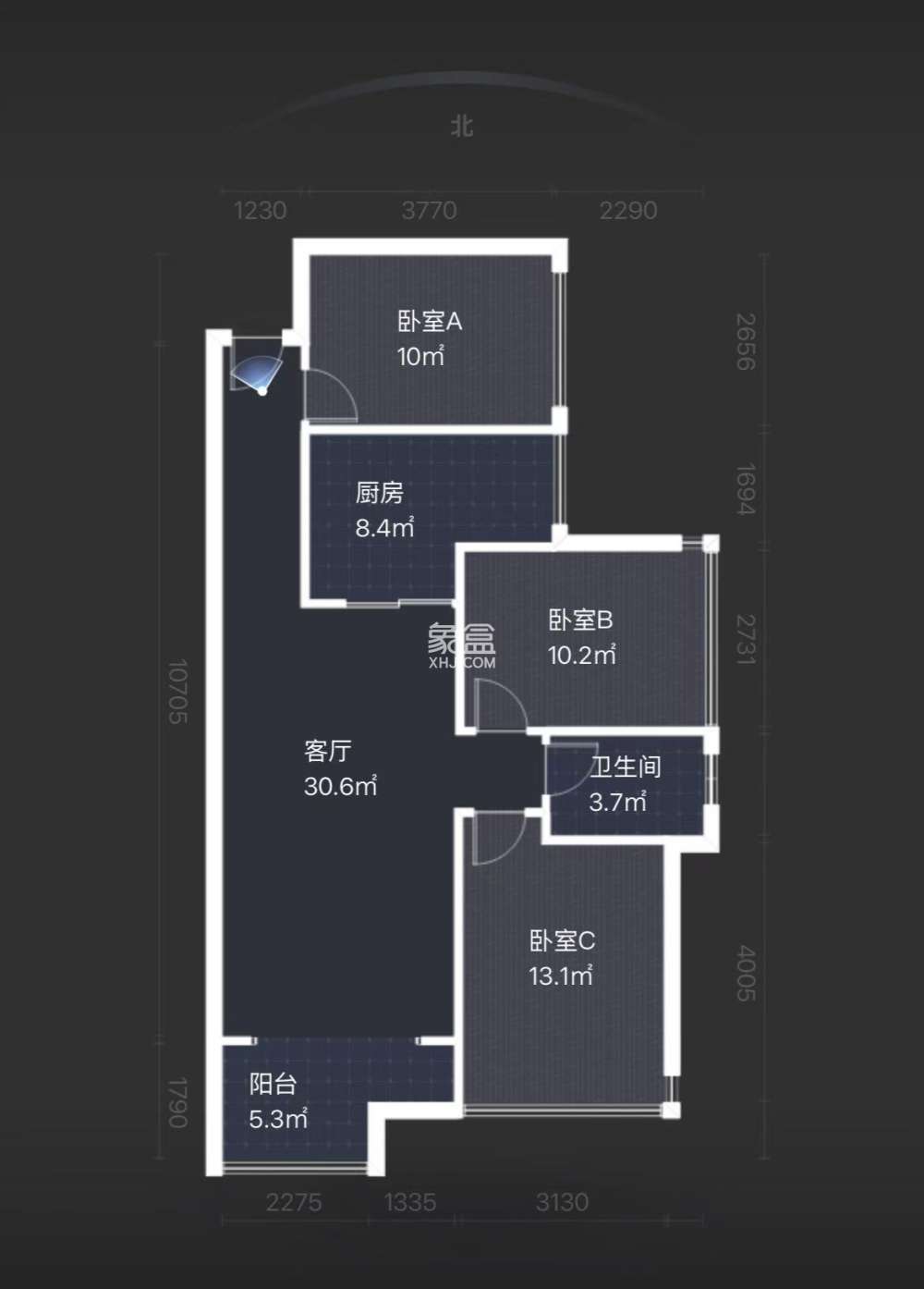 金轮翡翠名园  3室2厅1卫    69.9万