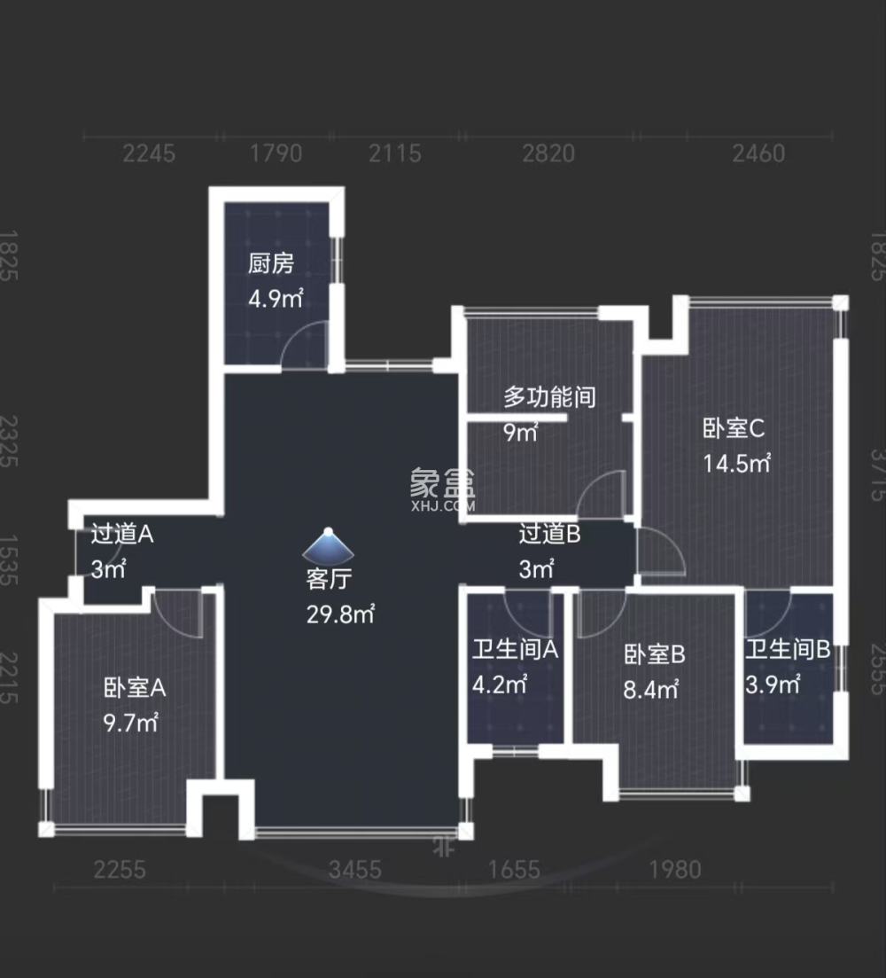 金轮津桥华府  4室2厅2卫    72.0万