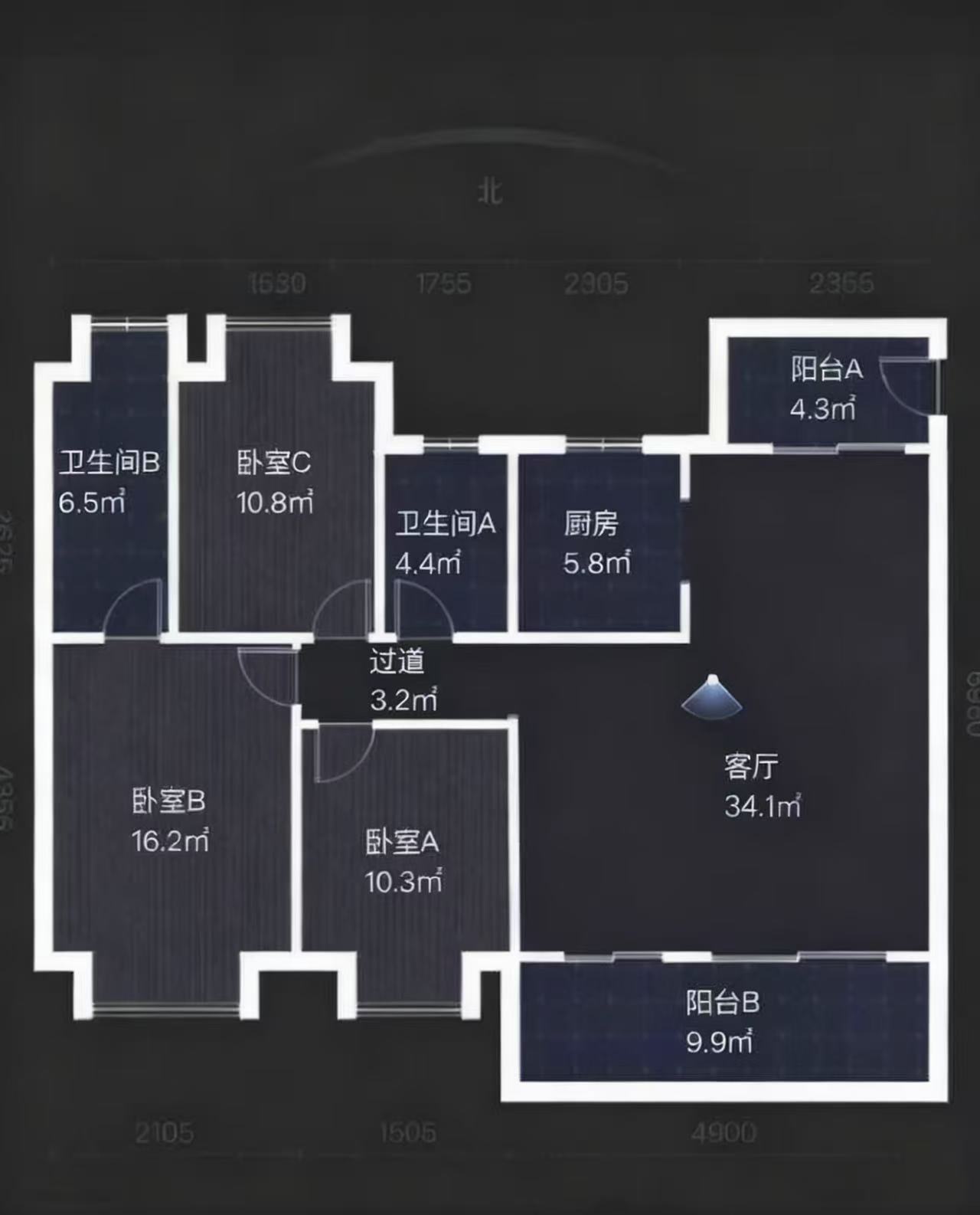 葛宁悦东方 4室2厅2卫 78.0万 葛宁悦东方 4室2厅2卫 78.0万室内图