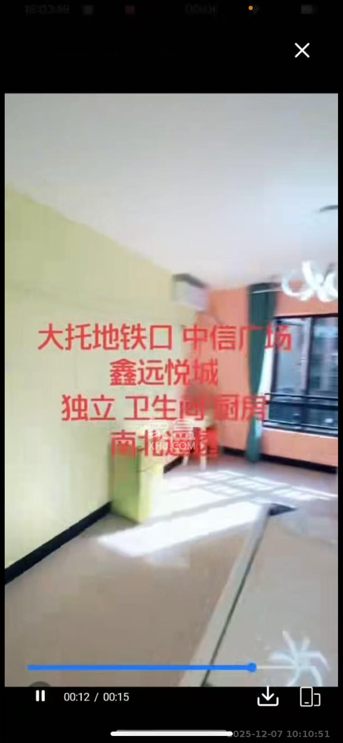 鑫远悦城（鑫远悦时代）  1室0厅1卫    1250.0元/月室内图