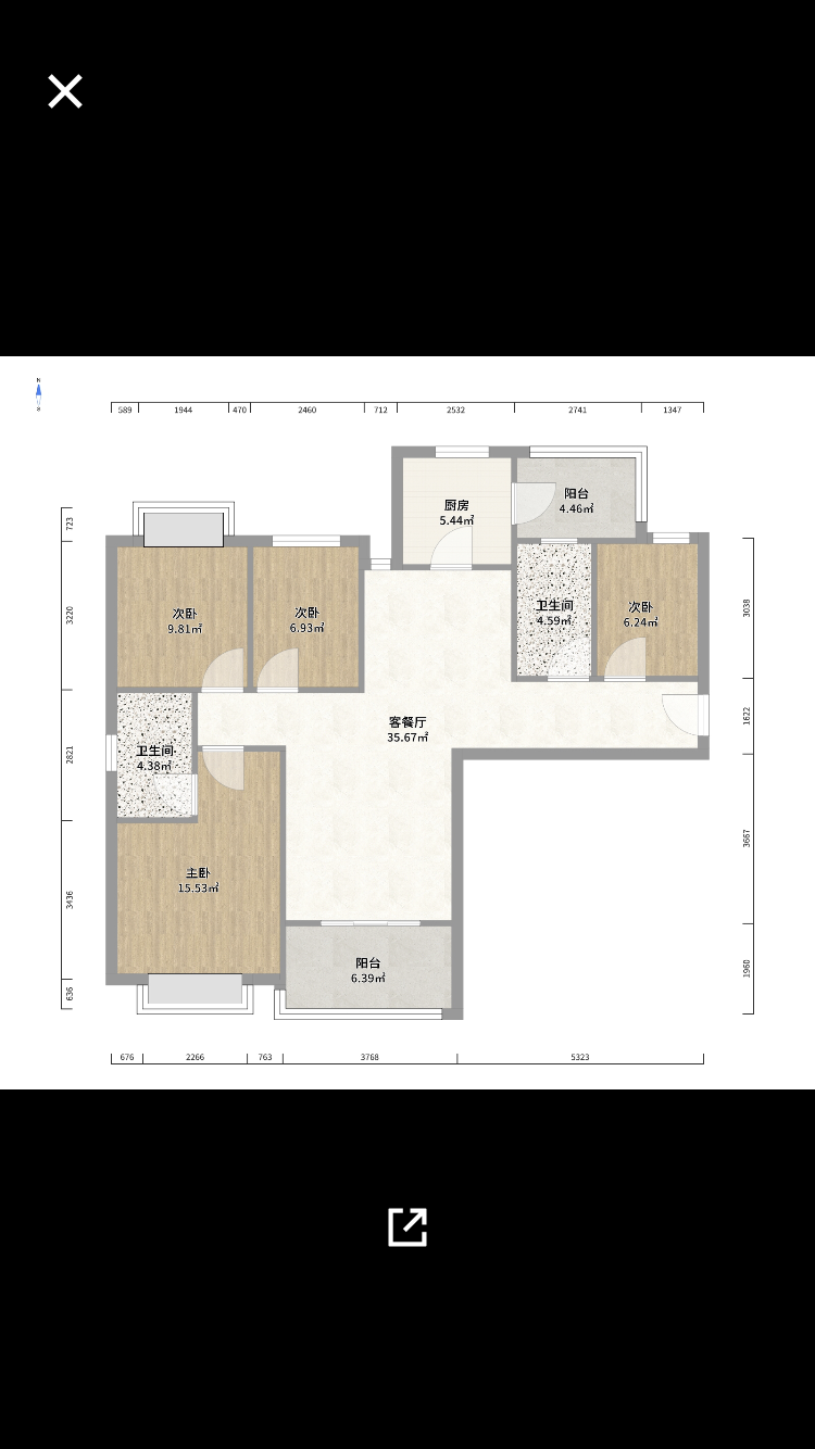 晋合湘水湾七期 4室2厅2卫 100.0万 晋合湘水湾七期 4室2厅2卫 100.0万室内图