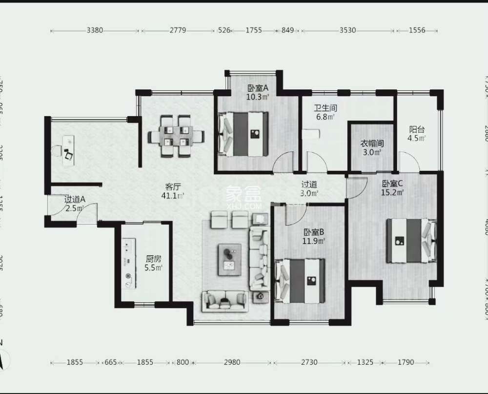 武广国际学苑  4室2厅2卫    74.2万