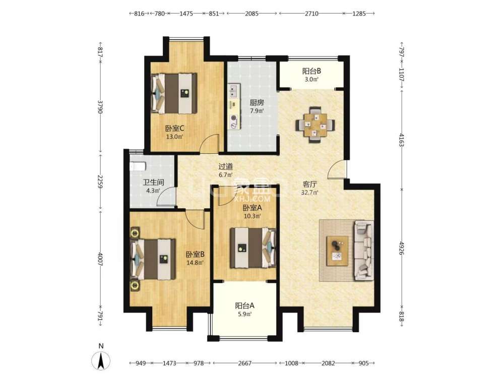 兰馨栗园  3室2厅1卫    40.0万