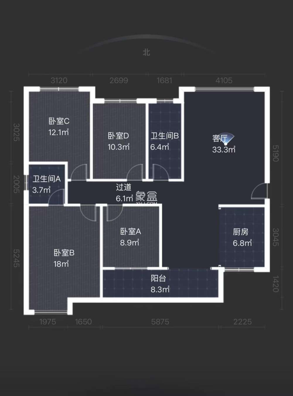 红盾雅园  4室2厅1卫    46.8万