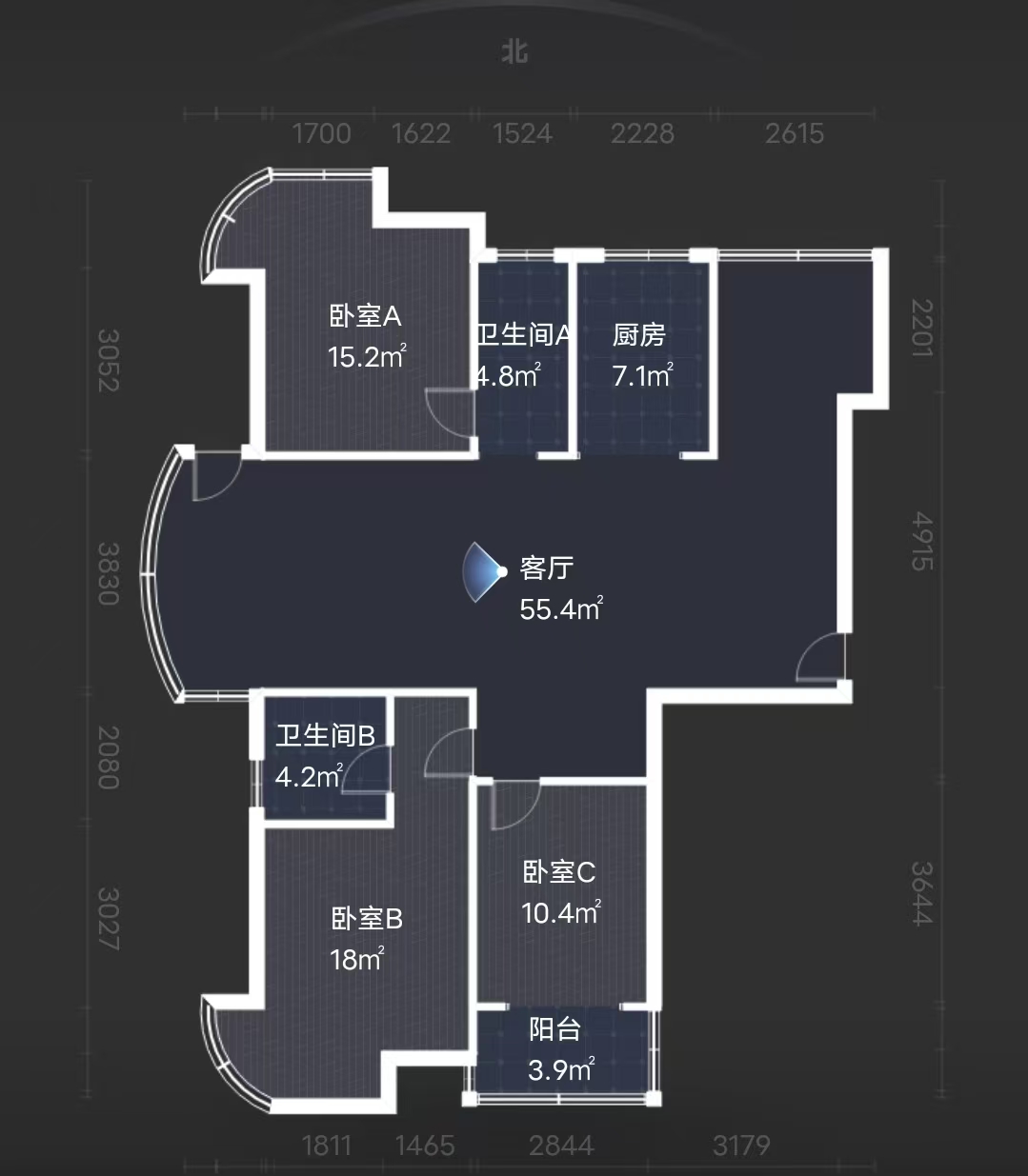 天元区锦绣华都  4室2厅2卫    74.8万