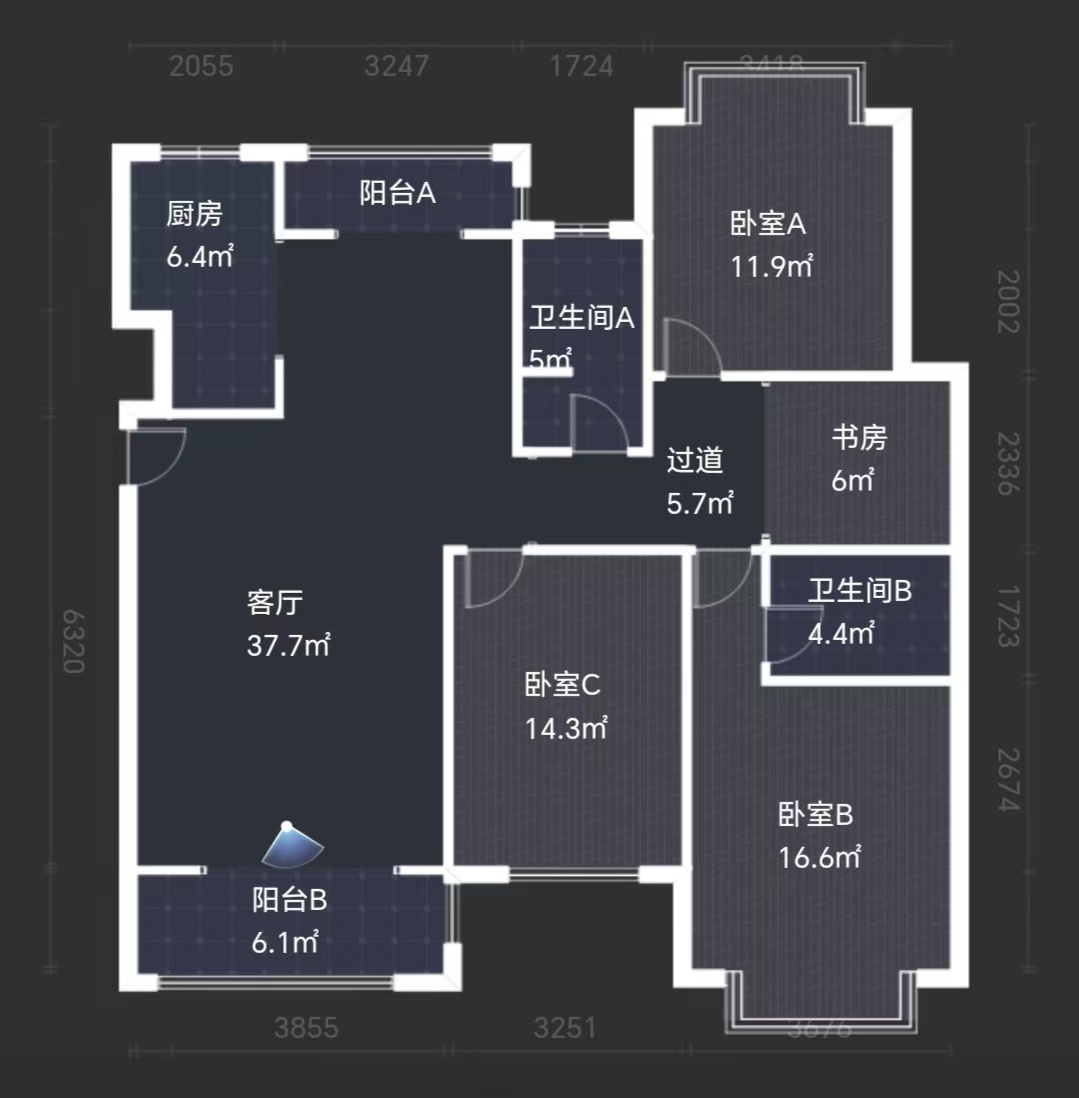 熹悦花都 4室2厅2卫 63.0万 熹悦花都 4室2厅2卫 63.0万室内图