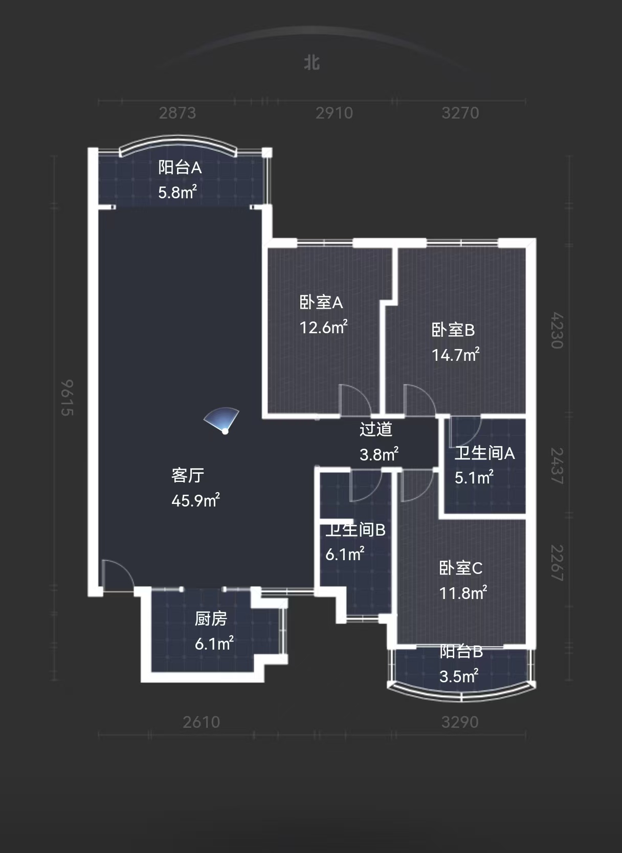 西苑小区  3室2厅2卫    45.0万室内图