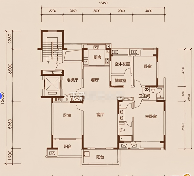 佳兆业金域天下一期  4室2厅2卫    69.8万