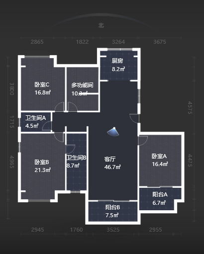 佳兆业金域天下一期  4室2厅2卫    69.8万室内图