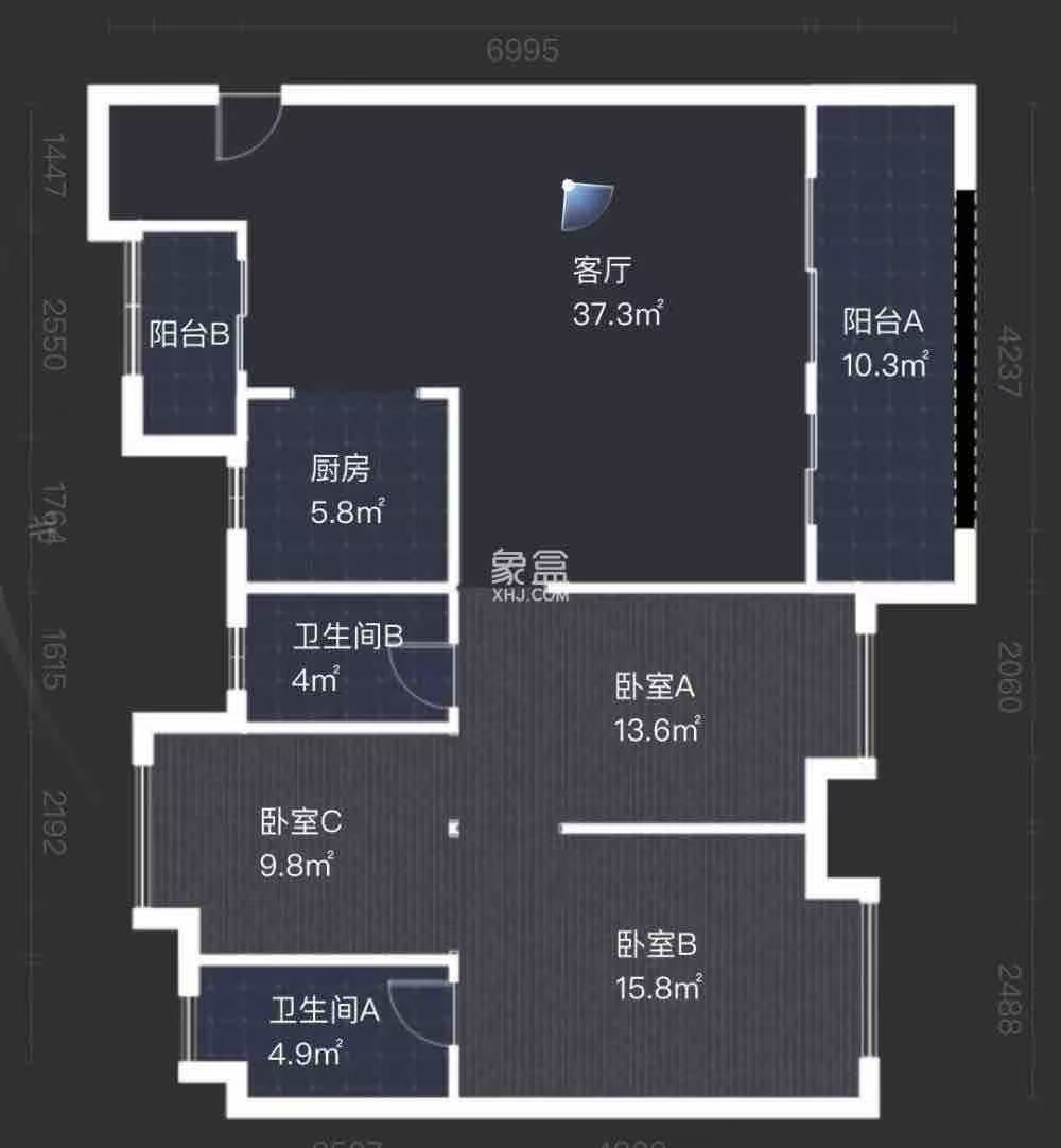 建发央著  4室2厅2卫    95.0万室内图1