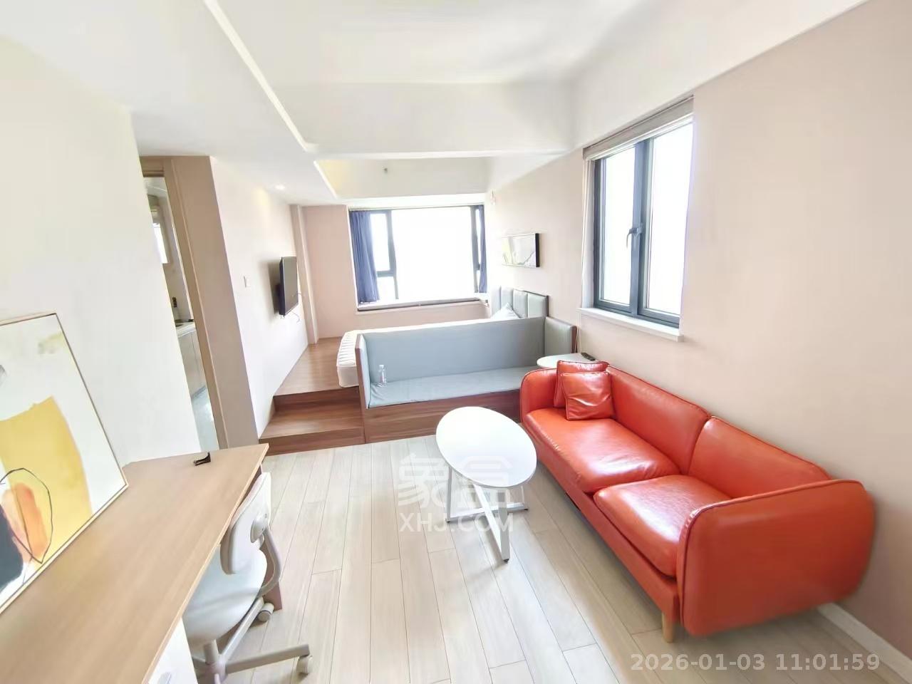 万科金域缇香  1室2厅1卫    2400.0元/月室内图1