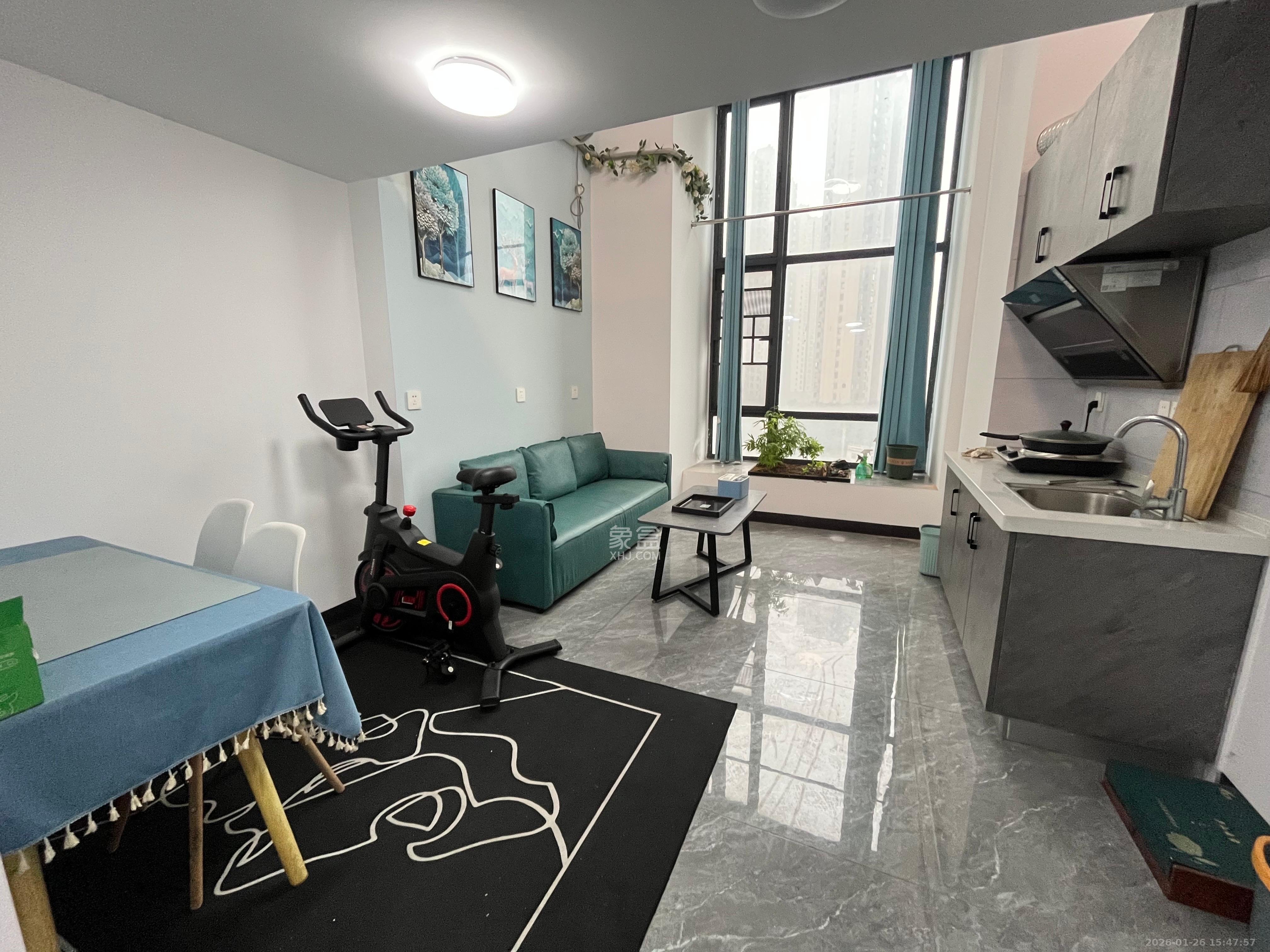 天麓轻奢国际  1室1厅1卫    1500.0元/月