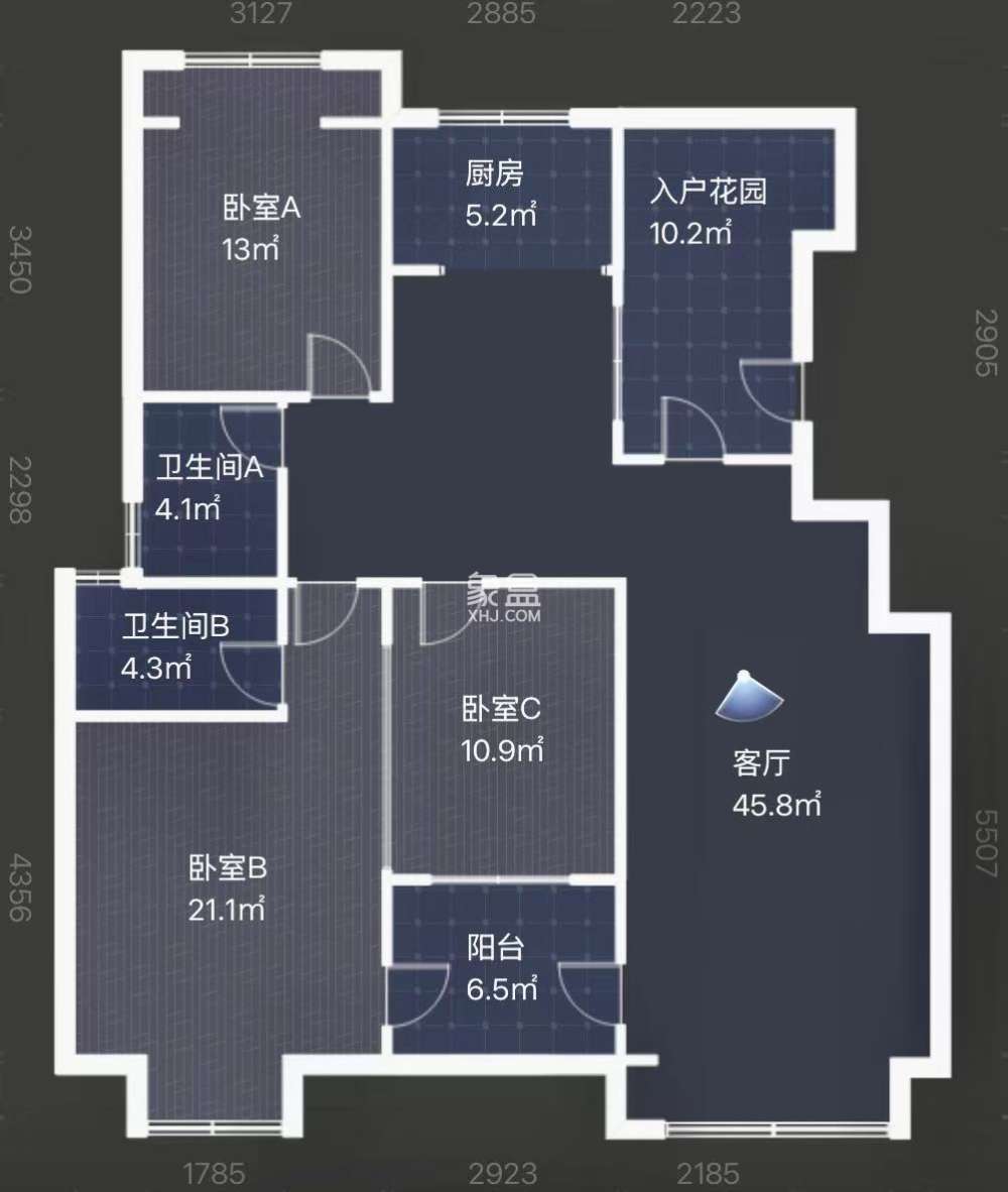 共和城  4室2厅2卫    43.8万