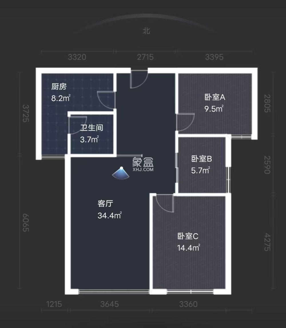中欧昆仑首府  3室2厅1卫    43.8万