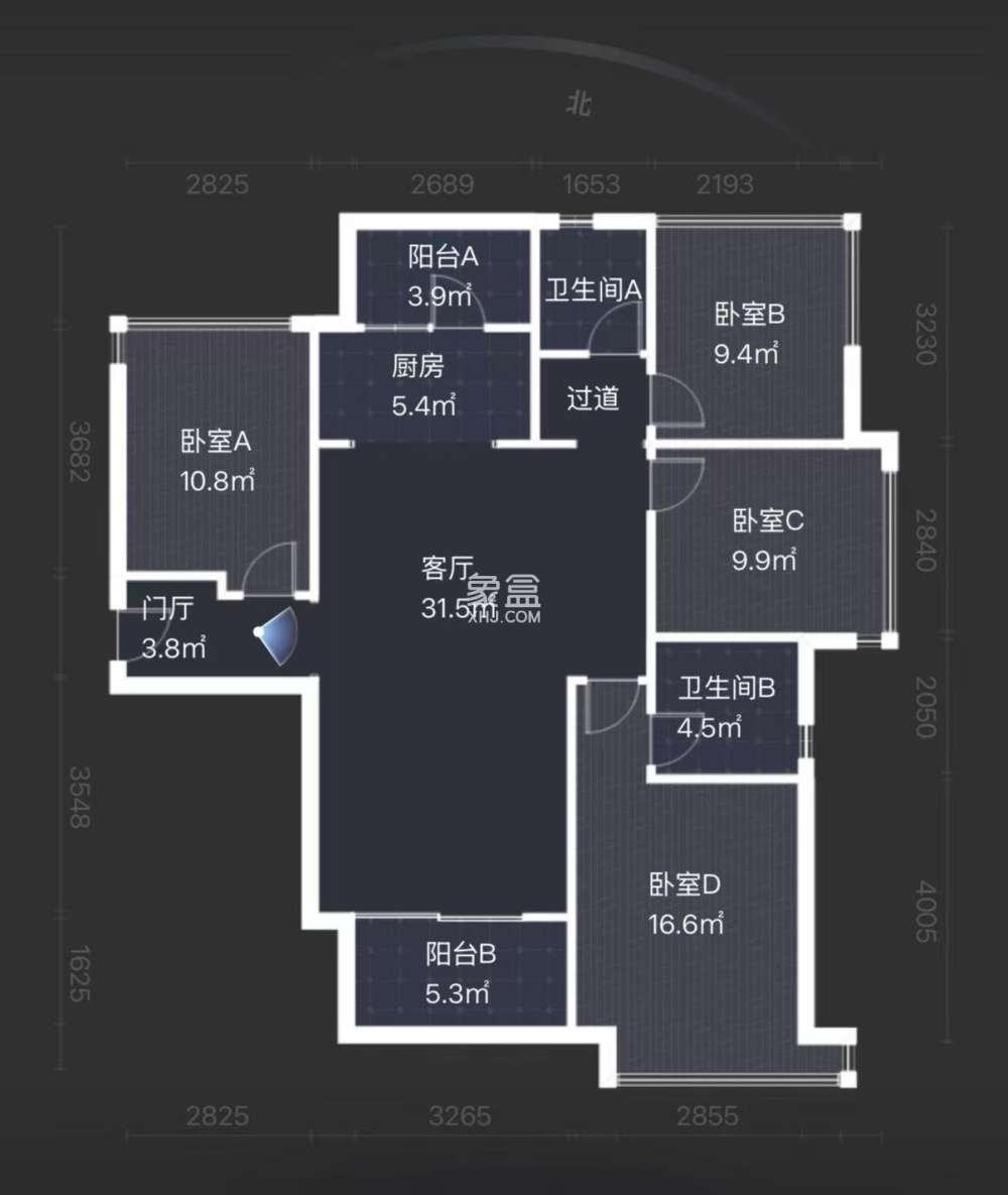 翡翠公园（北大资源）  4室2厅2卫    62.8万