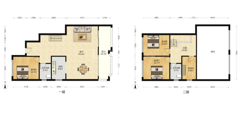 翡翠公园（北大资源）  4室4厅4卫    156.0万