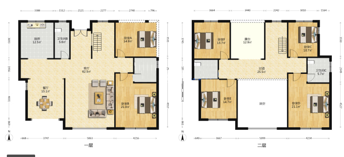 云峰雅郡  6室2厅4卫    188.0万