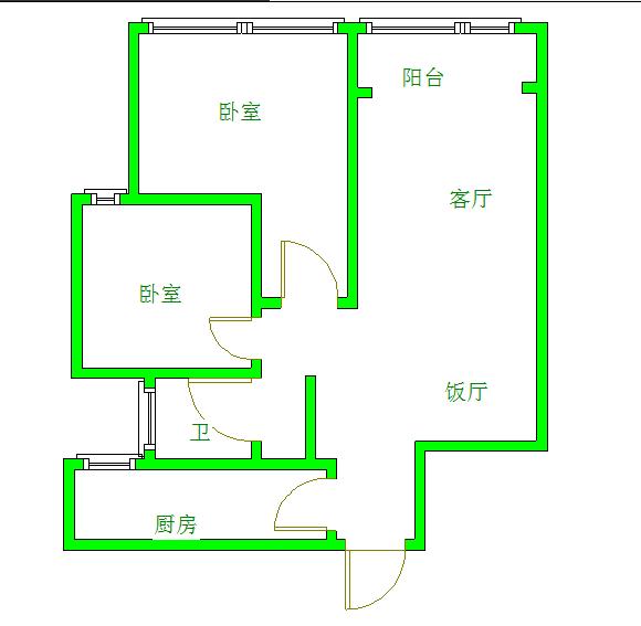 心灵家园  2室2厅1卫   2550.00元/月室内图1