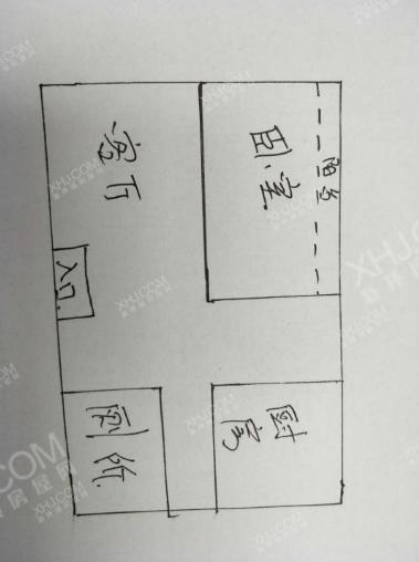 长顺家园  1室1厅1卫   1100.00元/月室内图1