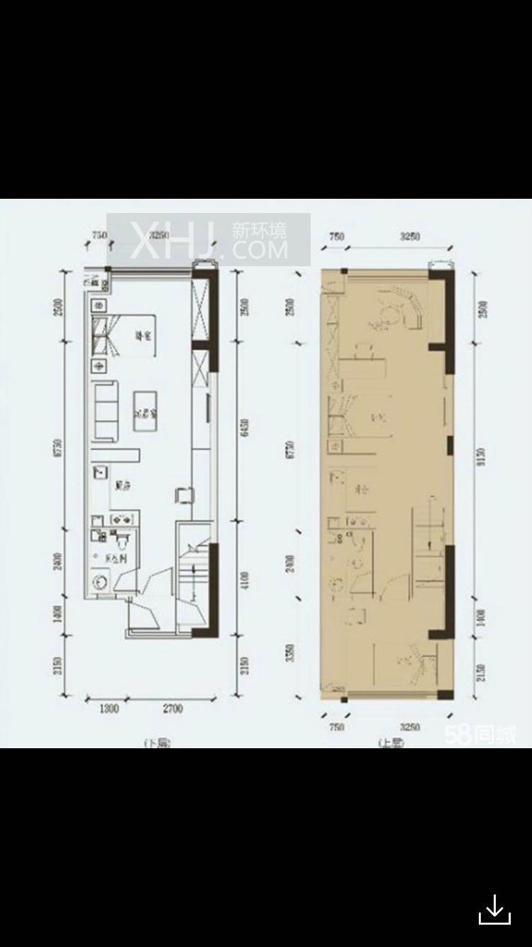 保利星座  1室0厅1卫   1900.00元/月室内图1