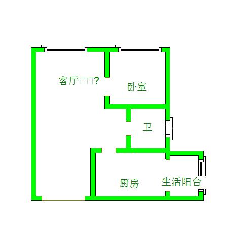 大源五期东区  1室1厅1卫   1700.00元/月室内图1