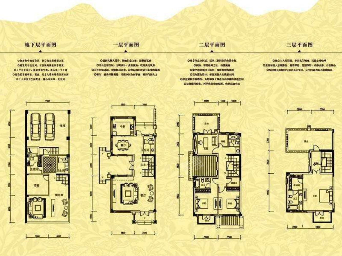 中海铂宫  5室3厅4卫   1800.00万户型图