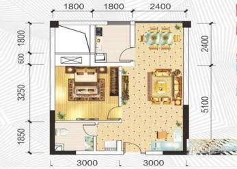 一品CG  1室1厅1卫   88.00万