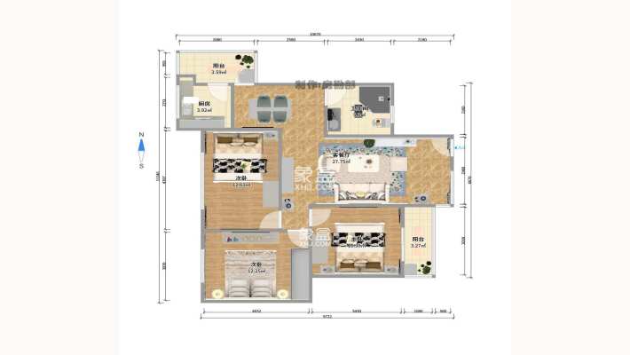 省粮食局宿舍北院 省粮食局宿舍北院室内图2