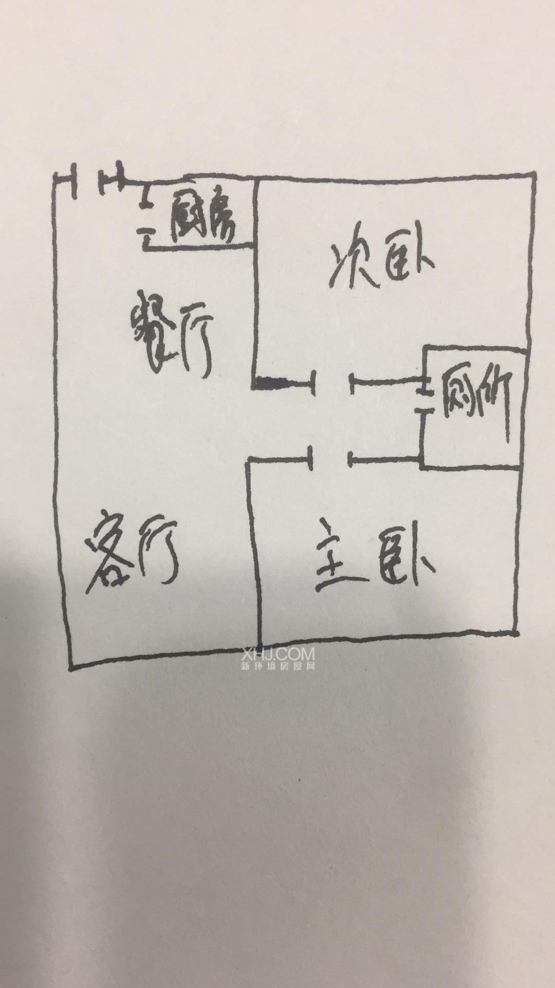 贵阳恒大城  2室2厅1卫   1800.00元/月室内图1