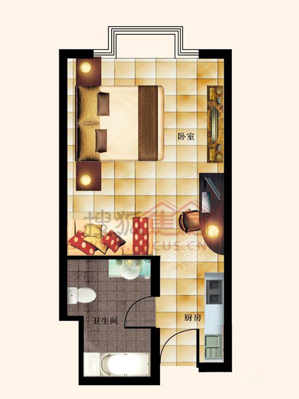 赫山公安分局家属楼  4室2厅2卫   75.00万户型图