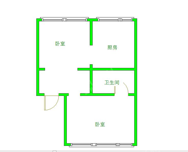 培风小区200号  2室2厅1卫   1200.00元/月室内图1