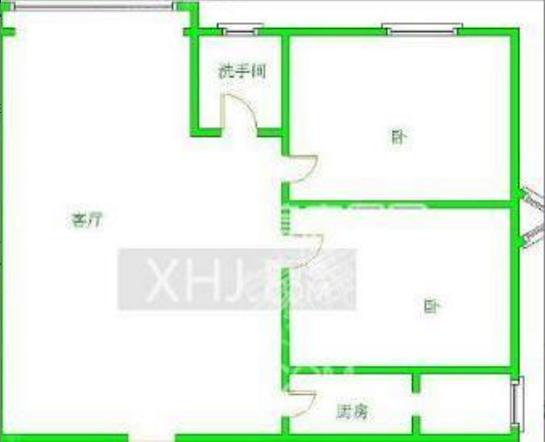 天府鹤林-东区（二期）  2室1厅1卫   1300.00元/月室内图1