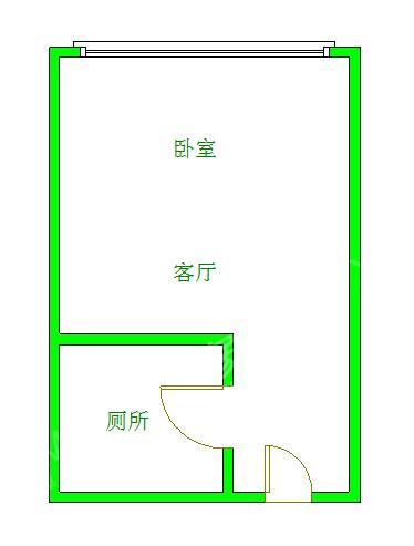 航天城上城  1室1厅1卫   2200.00元/月室内图1