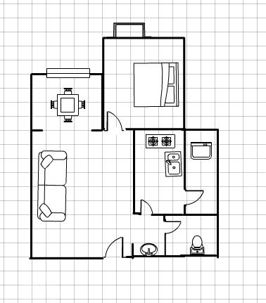 河池新居  1室0厅1卫   1200.00元/月室内图1