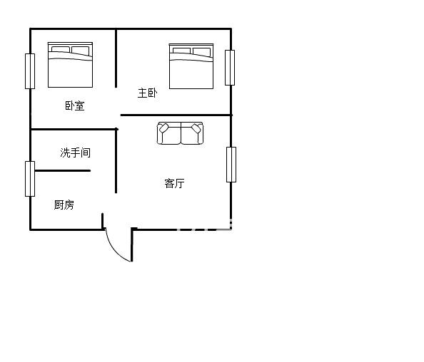 中医院宿舍室内图2