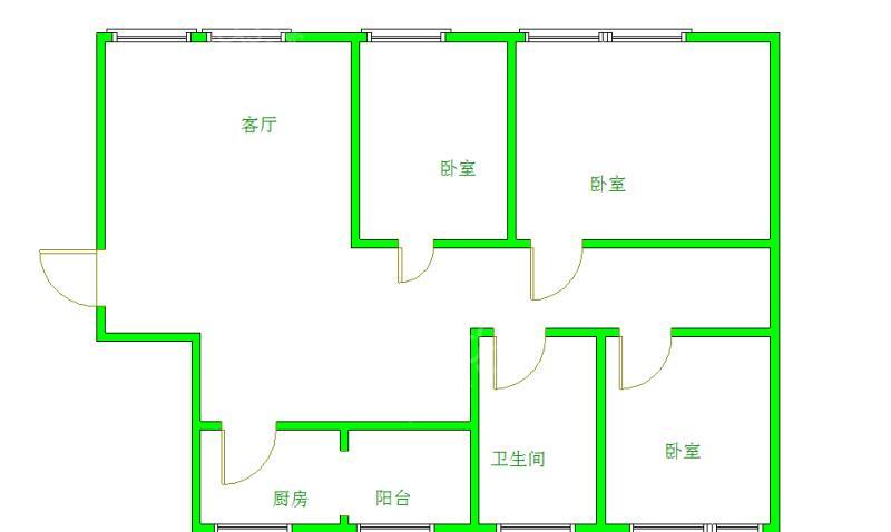 清水路苑  2室1厅1卫   2400.00元/月室内图1