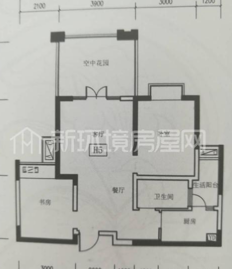 清河庭苑  3室1厅1卫   1900.00元/月室内图1