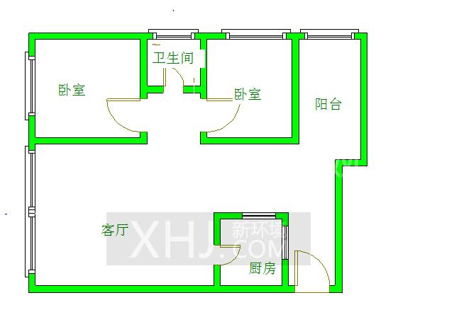 中铁丶西子香荷  2室1厅1卫   2500.00元/月室内图1